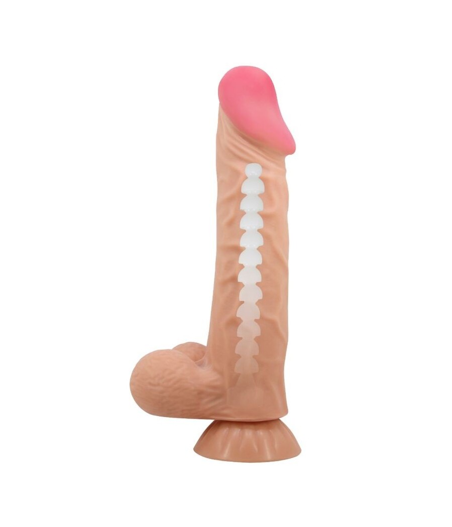 PRETTY LOVE - SLIDING SKIN SERIES REALISTIC DILDO WITH SLIDING SKIN SUCTION CUP 24 CM