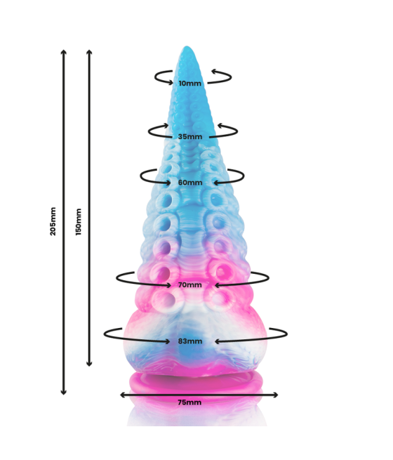 EPIC - PHORCYS BLUE TENTACLE DILDO BIG SIZE