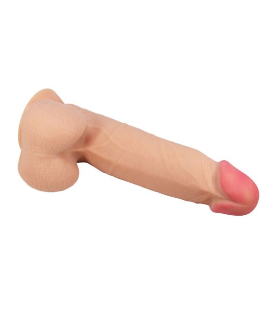 PRETTY LOVE - SLIDING SKIN SERIES REALISTIC DILDO WITH SLIDING SKIN SUCTION CUP 21.8 CM