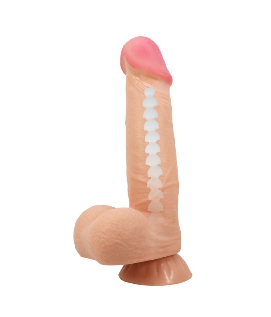 PRETTY LOVE - SLIDING SKIN SERIES REALISTIC DILDO WITH SLIDING SKIN SUCTION CUP 21.8 CM