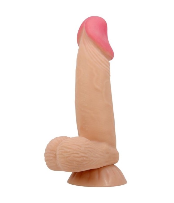 PRETTY LOVE - SLIDING SKIN SERIES REALISTIC DILDO WITH SLIDING SKIN SUCTION CUP 19.4 CM