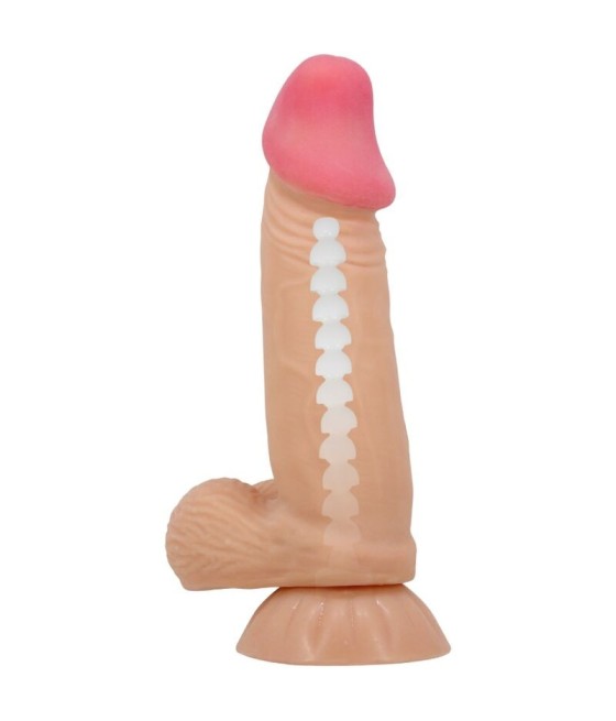 PRETTY LOVE - SLIDING SKIN SERIES REALISTIC DILDO WITH SLIDING SKIN SUCTION CUP 19.4 CM