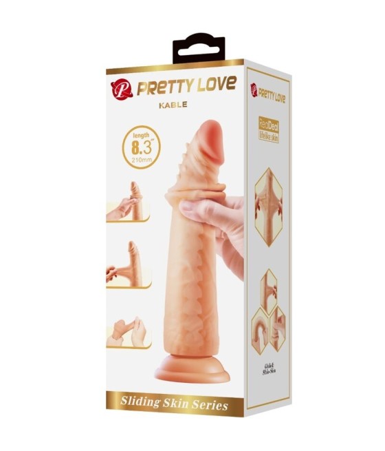 PRETTY LOVE - KABLE SUPER REALISTIC PENIS 21 CM FLESH MODEL 2