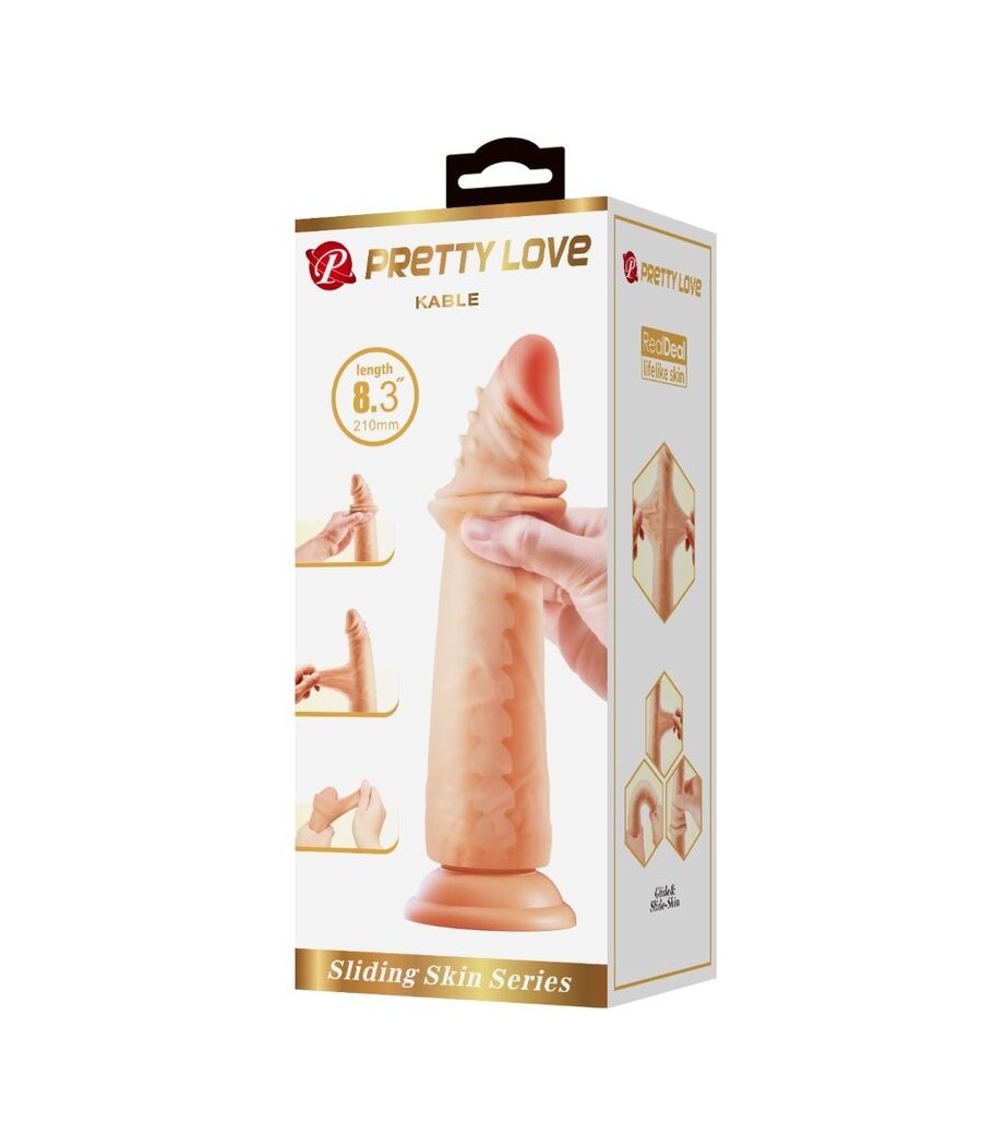 PRETTY LOVE - KABLE SUPER REALISTIC PENIS 21 CM FLESH MODEL 2