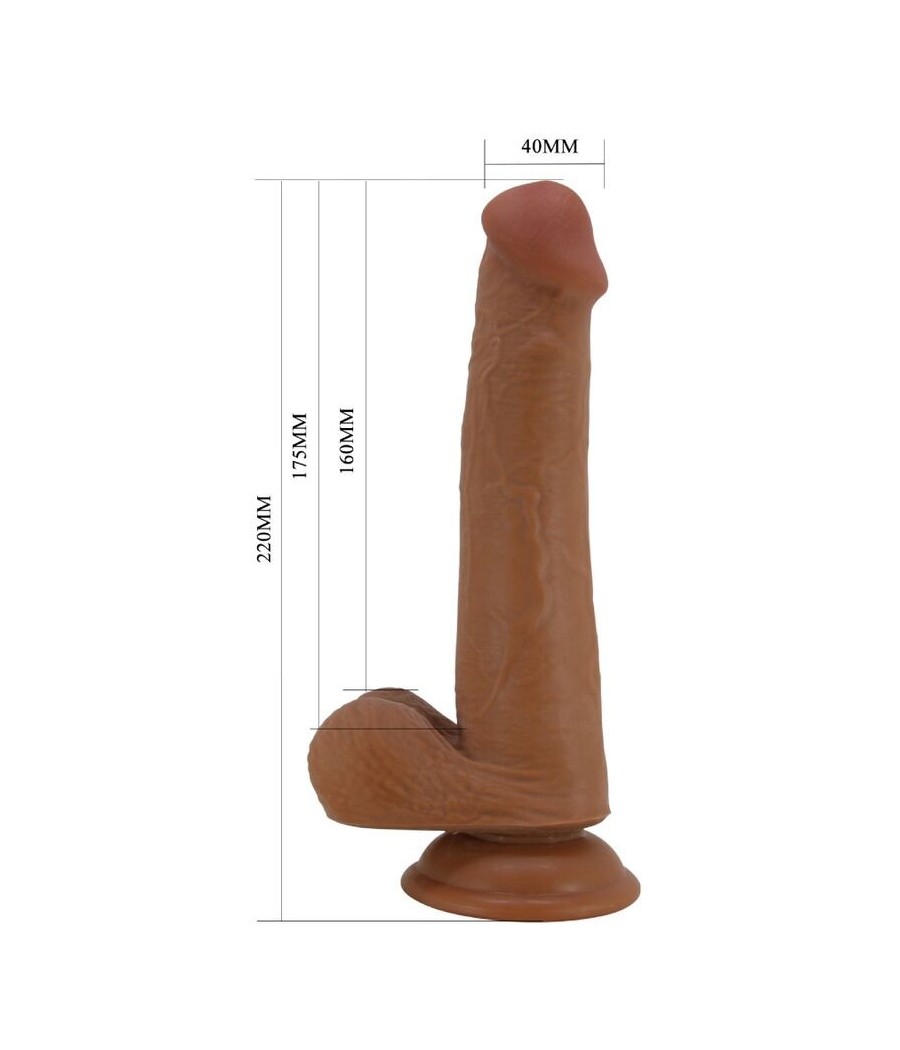 PRETTY LOVE - TALLEN REALISTIC DILDO 22 CM BROWN