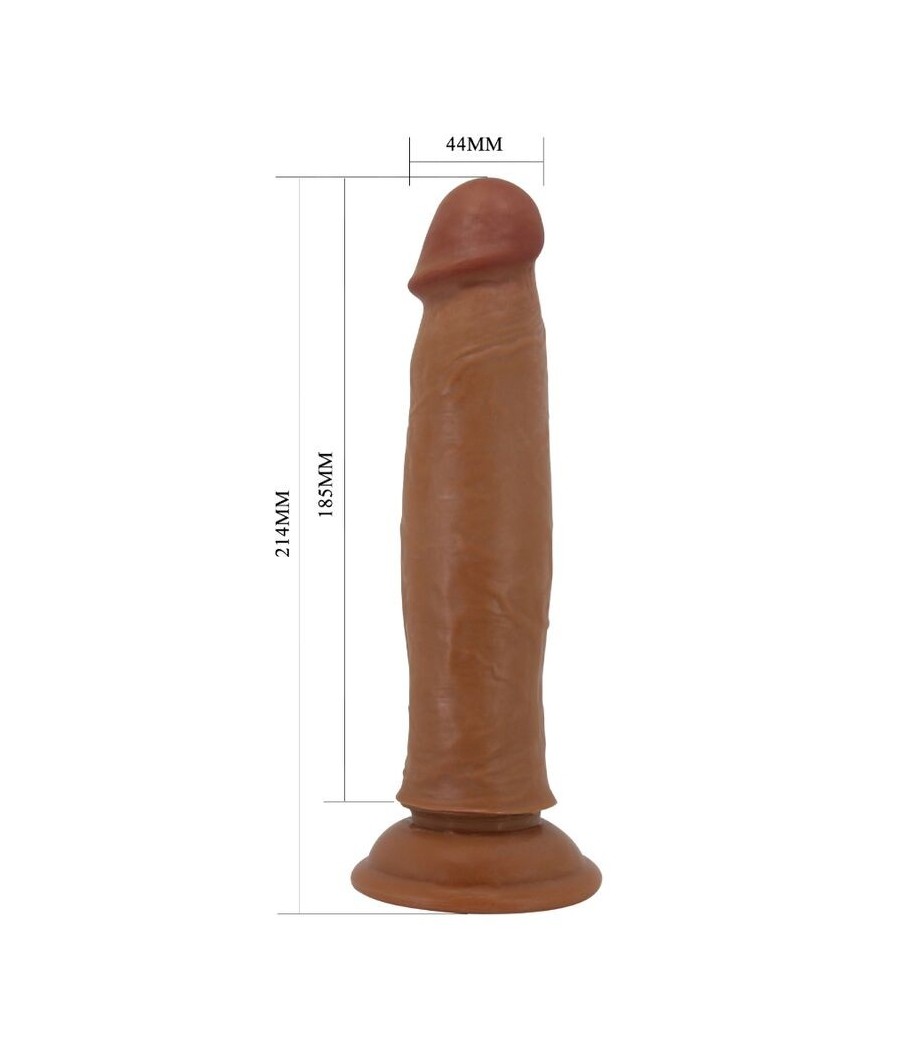 PRETTY LOVE - KEON REALISTIC DILDO 21 CM BROWN