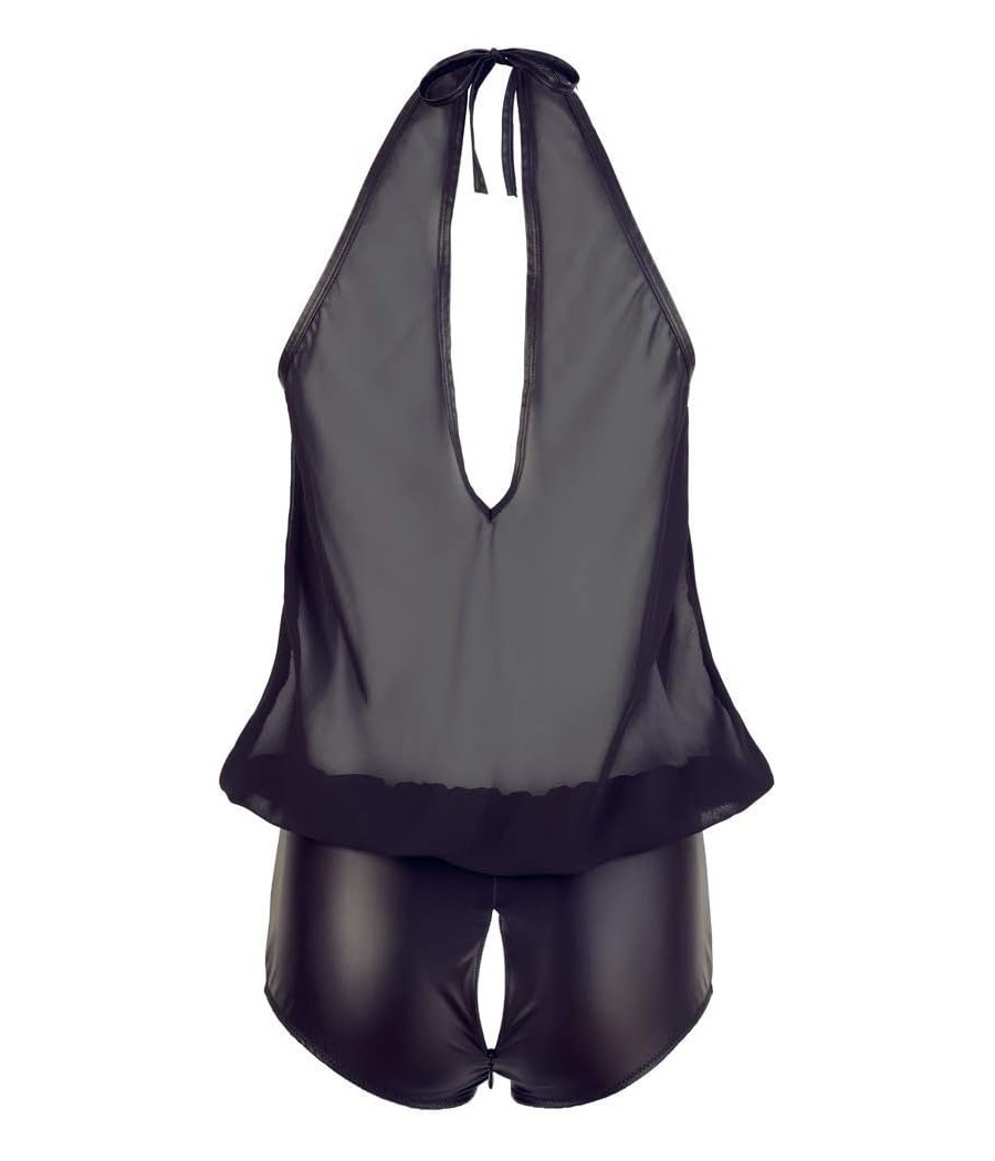 Cottelli Lingerie Collection - Body da festa, trasparente, nero