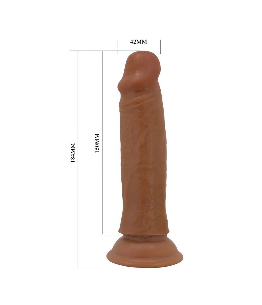 PRETTY LOVE - QUENTIN REALISTIC DILDO 18 CM BROWN