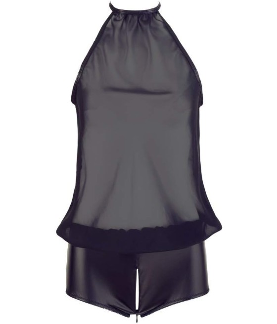 Cottelli Lingerie Collection - Body da festa, trasparente, nero