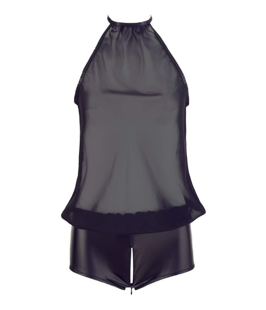 Cottelli Lingerie Collection - Body da festa, trasparente, nero