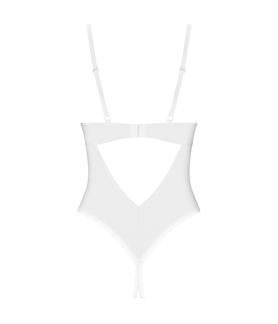 Corpetto senza cavallo in elegante bianco Obsessive