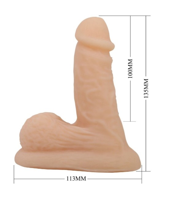 PRETTY LOVE - WILDON ULTRA REALISTIC AND ELASTIC DILDO 10 CM NATURAL