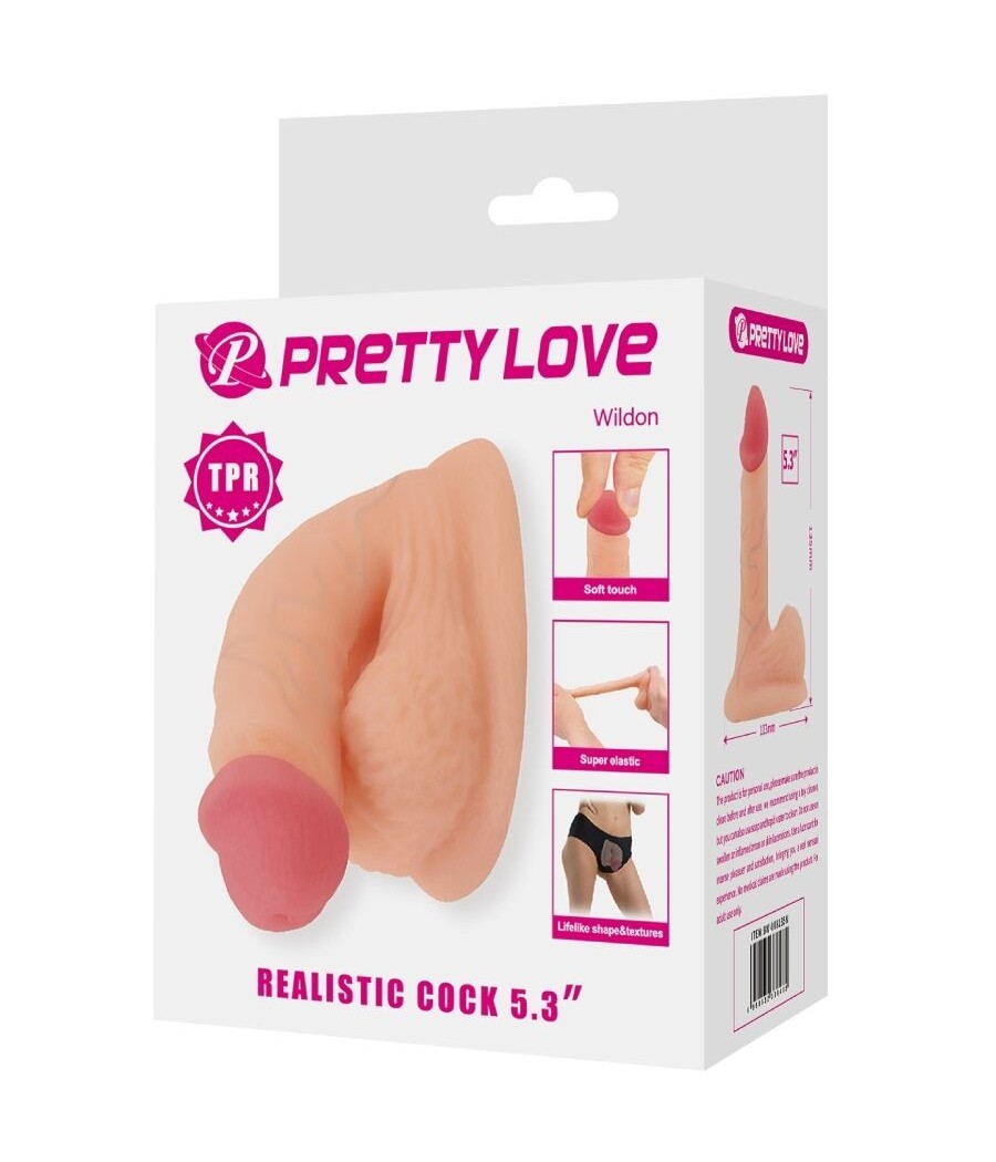 PRETTY LOVE - WILDON ULTRA REALISTIC AND ELASTIC DILDO 10 CM NATURAL