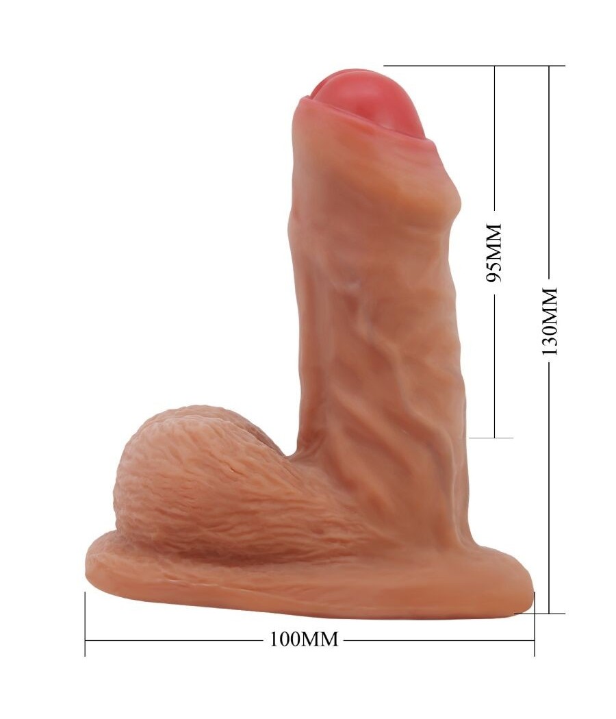 PRETTY LOVE - WARNELL ULTRA REALISTIC AND ELASTIC DILDO 9.5 CM MULATO