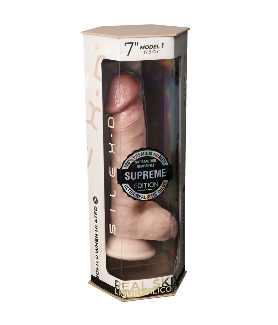 SILEXD - PREMIUM THERMOREACTIVE SILICONE REALISTIC PENIS 17.8 CM