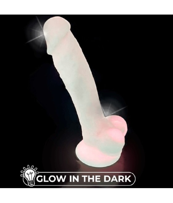 SILEXD - MODEL 1 REALISTIC PENIS PREMIUM SILICONE SILEXPAN FLUORESCENT PINK 17.5 CM