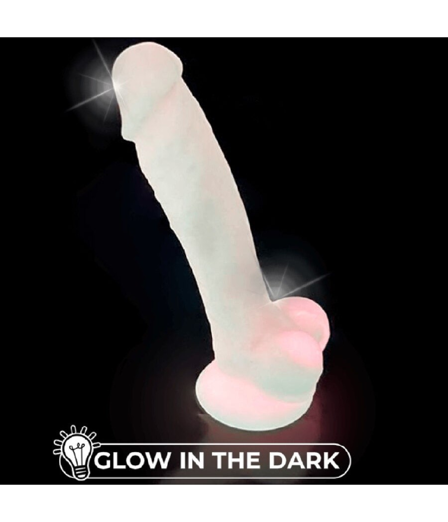 SILEXD - MODEL 1 REALISTIC PENIS PREMIUM SILICONE SILEXPAN FLUORESCENT PINK 17.5 CM