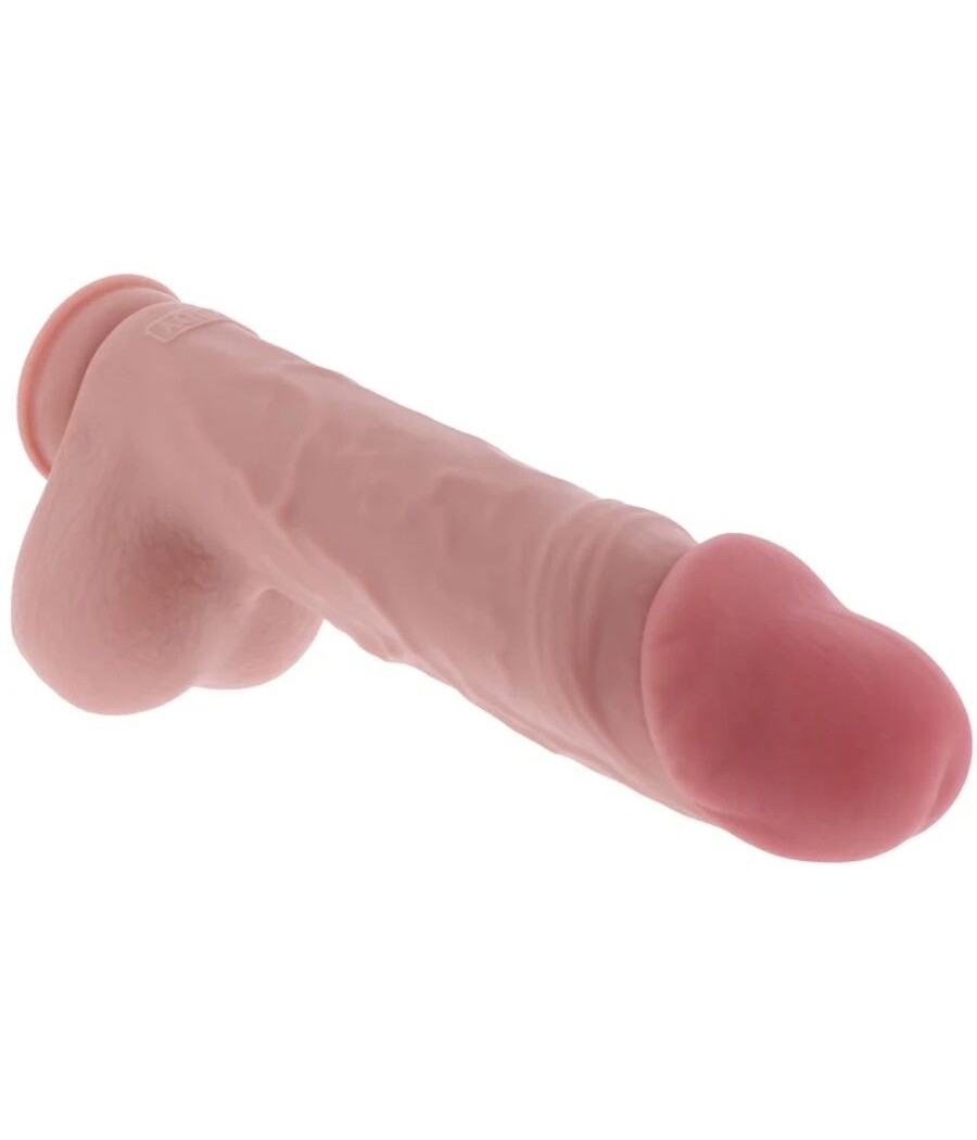 GET REAL - DELUXE REALISTIC PENIS WITH TESTICLES EXTRA THICK 34.5 CM