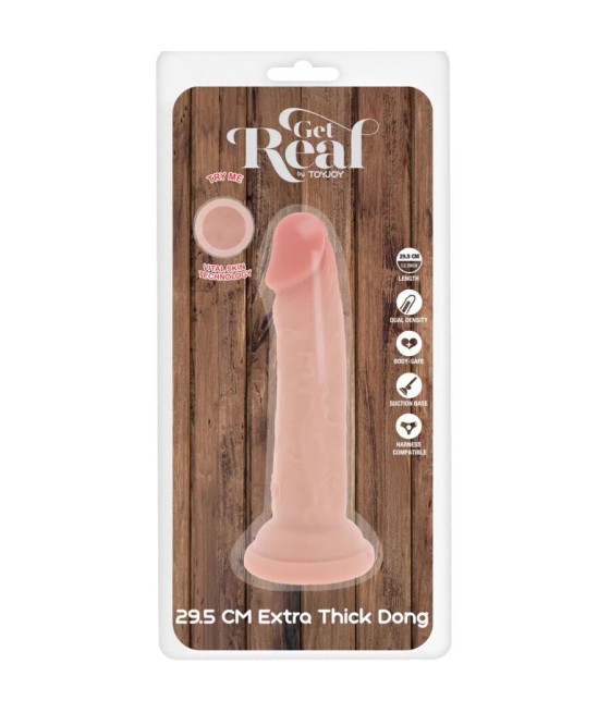 GET REAL - DELUXE THICK DOUBLE-DENSITY TPE DONG 29.5 CM