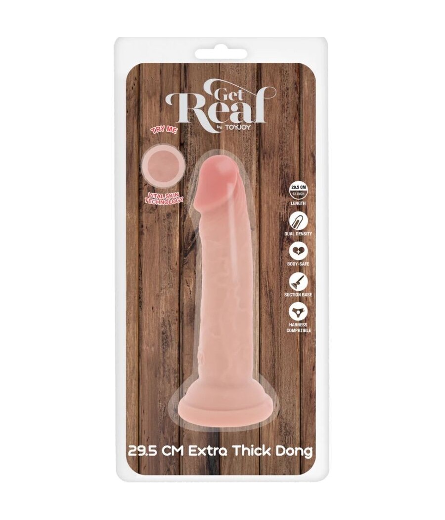 GET REAL - DELUXE THICK DOUBLE-DENSITY TPE DONG 29.5 CM