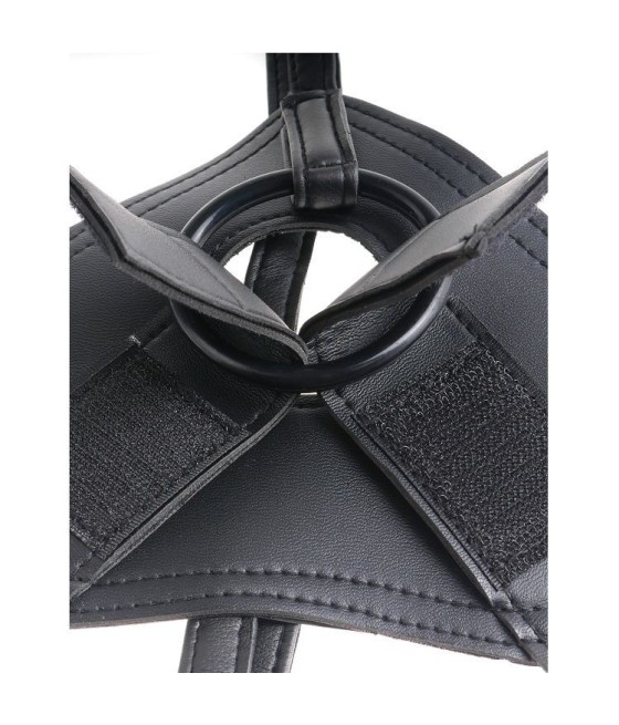 KING COCK - HARNESS WITH REALISTIC PENIS BROWN 20.3 CM