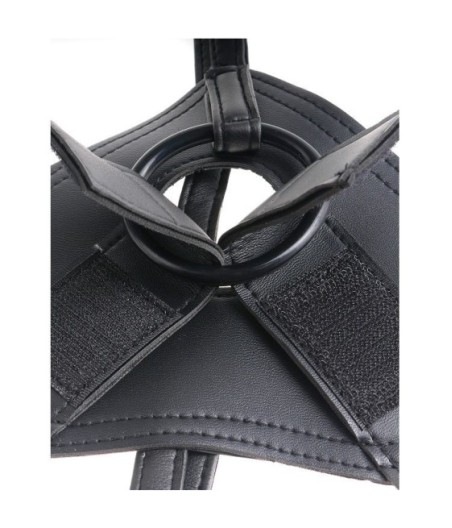 KING COCK - HARNESS WITH REALISTIC PENIS BROWN 20.3 CM