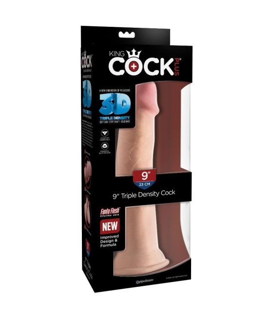 KING COCK - TRIPLE DENSITY DILDO 23 CM