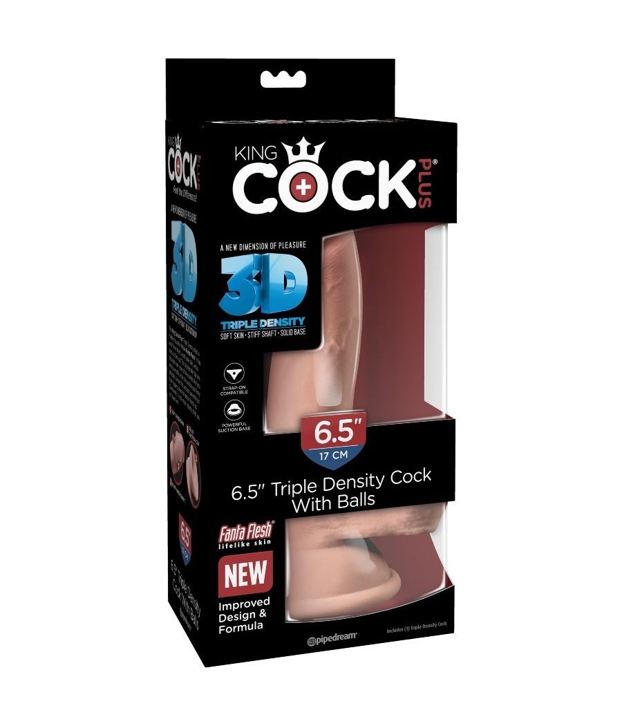 KING COCK - TRIPLE DENSITY DILDO 14 CM