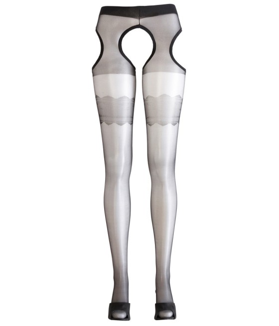 CALZE CON APERTURA E REGGICALZE CUCITI