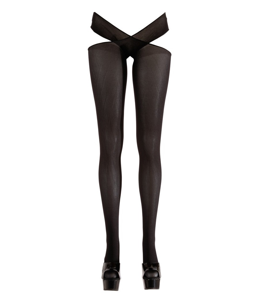 COLLANT SEXY APERTI E INCROCIATI IN VITA "COTTELLI LEGWEAR" - COLORE NERO