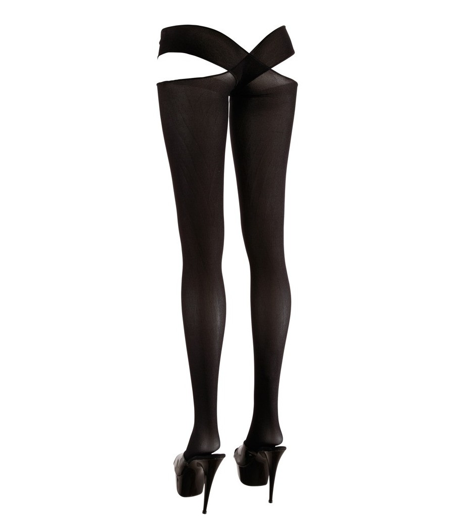 COLLANT SEXY APERTI E INCROCIATI IN VITA "COTTELLI LEGWEAR" - COLORE NERO