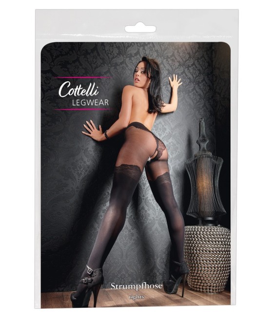 COLLANT SEXY APERTI FANTASIA "COTTELLI LEGWEAR" - COLORE NERO