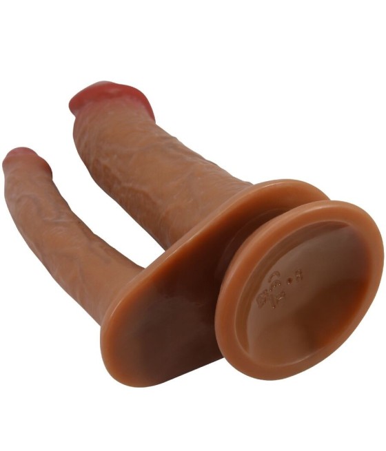 PRETTY LOVE - HULBERT DOUBLE REALISTIC DILDO WITH VIBRATION MULATO