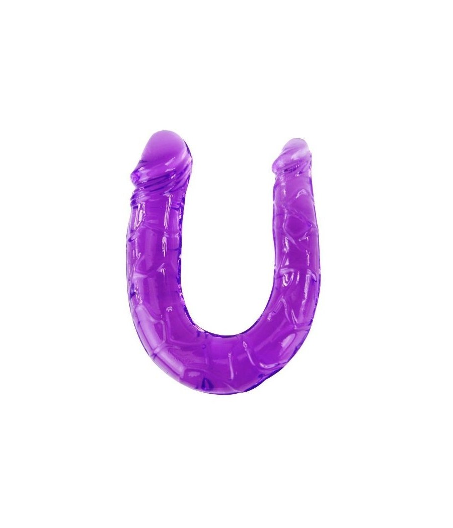 BAILE - DOUBLE DILDO IN LILAC FLEXIBLE JELLY