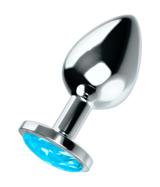 OHMAMA - ANAL PLUG WITH BLUE CRYSTAL L
