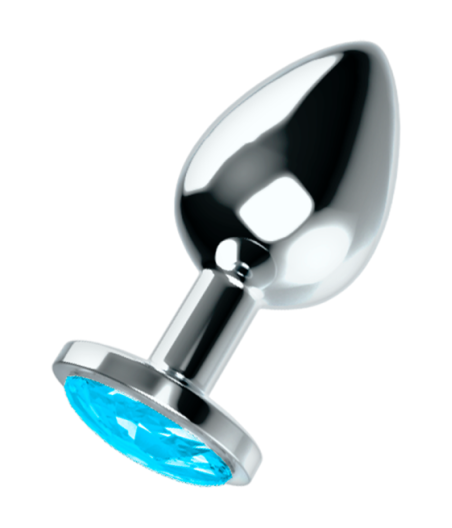 OHMAMA - ANAL PLUG WITH BLUE CRYSTAL L