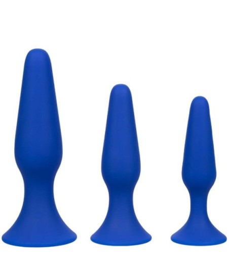 CALEXOTICS - ADMIRAL KIT 3 ANAL PLUG BLUE