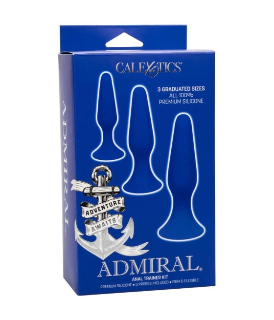 CALEXOTICS - ADMIRAL KIT 3 ANAL PLUG BLUE