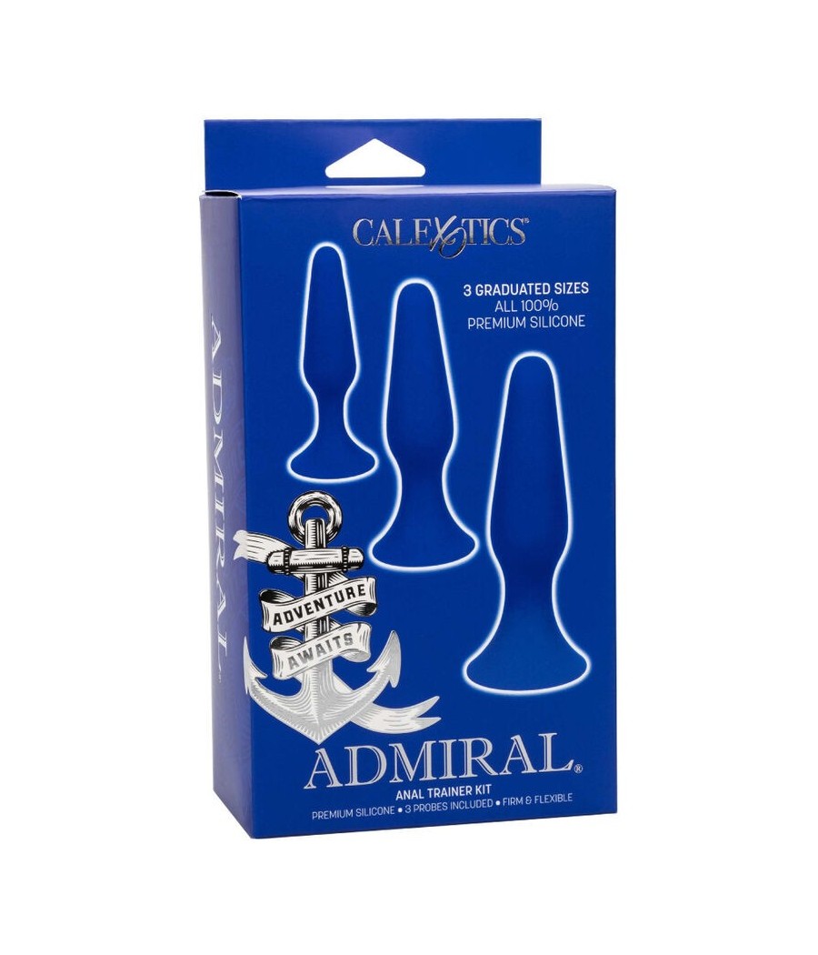 CALEXOTICS - ADMIRAL KIT 3 ANAL PLUG BLUE