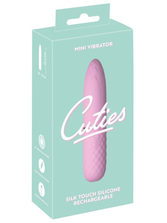 MINI VIBRATORE CUTIES - CETRIOLINO ROSA MINI VIBRATORE CUTIES - CETRIOLINO ROSA