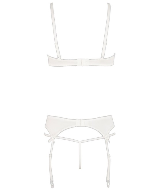 COMPLETO INTIMO BIANCO 3 PEZZI CON REGGICALZE