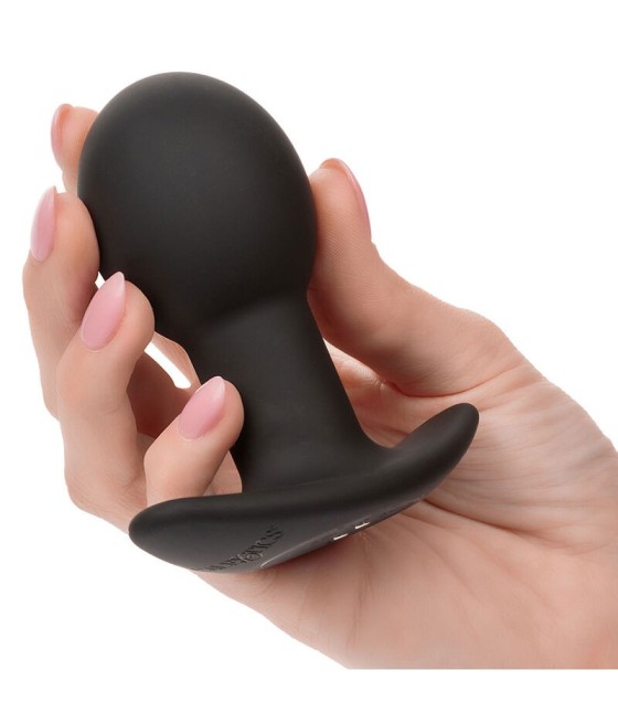 CALEXOTICS - ROCK BOTTOM ANAL PLUG 10 VIBRATIONS SILICONE BLACK