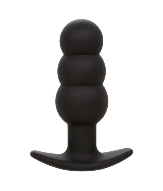 CALEXOTICS - ROCK BOTTOM BEADED ANAL PLUG 10 VIBRATIONS SILICONE BLACK