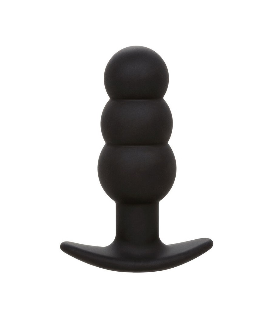 CALEXOTICS - ROCK BOTTOM BEADED ANAL PLUG 10 VIBRATIONS SILICONE BLACK