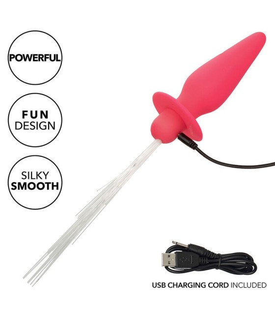 CALEXOTICS - SOUTHERN LIGHTS LIGHT UP ANAL PLUG 10 VIBRATIONS SILICONE PINK