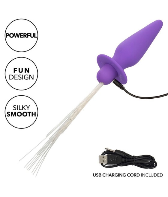 CALEXOTICS - SOUTHERN LIGHTS LIGHT UP ANAL PLUG 10 VIBRATIONS SILICONE PURPLE