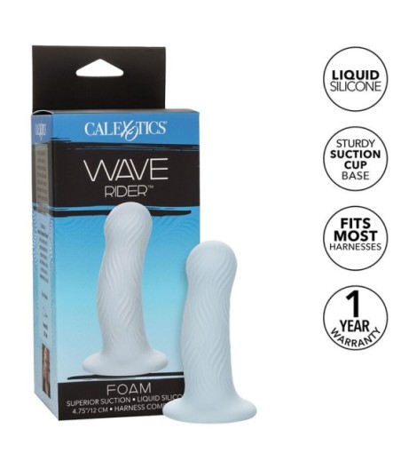 CALEXOTICS - WAVE RIDER FOAM ANAL PLUG BLUE