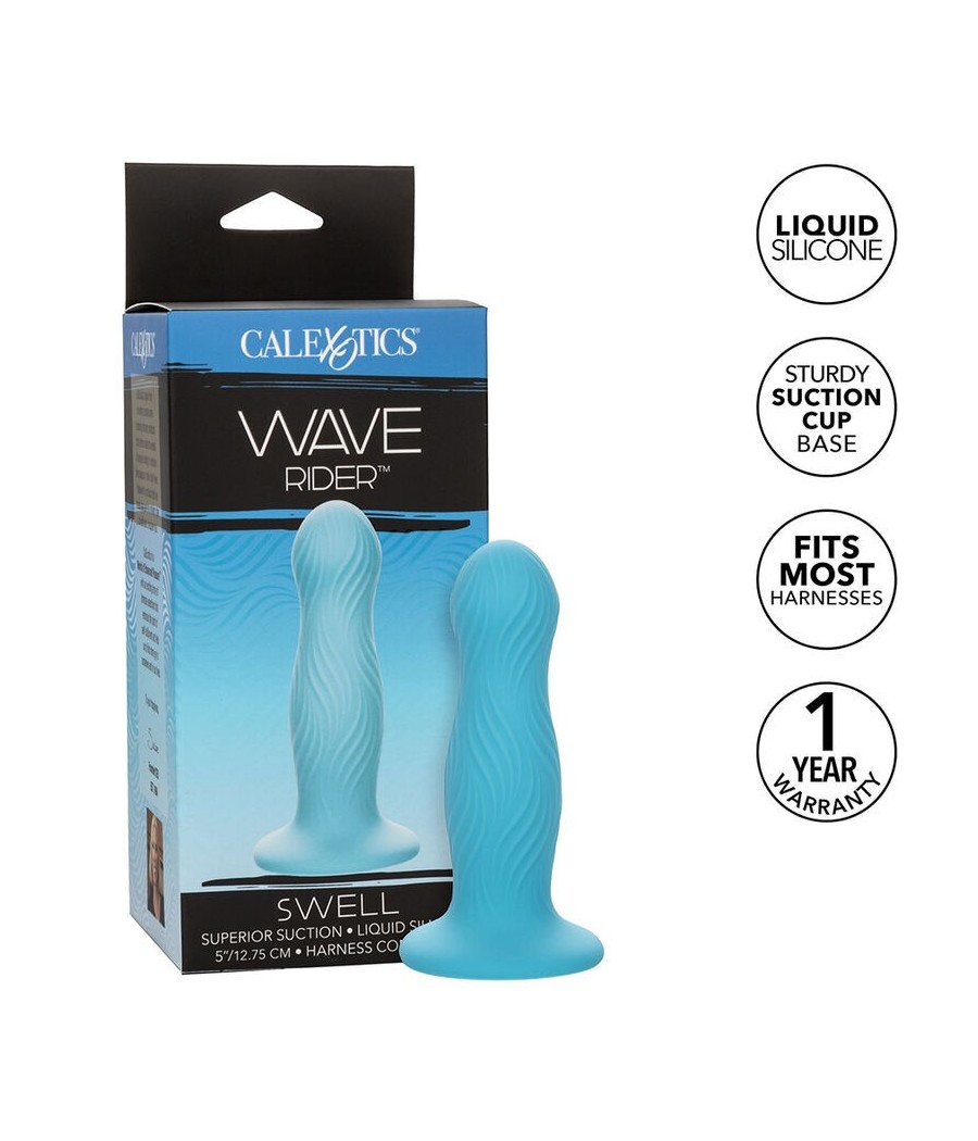 CALEXOTICS - WAVE RIDER SWELL ANAL PLUG BLUE