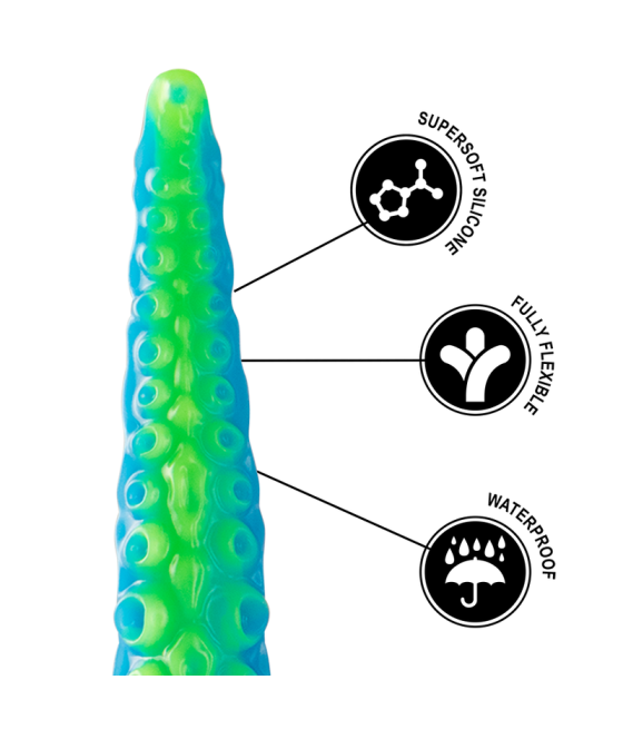 EPIC - SCYLLA FLUORESCENT THIN TENTACLE DILDO LARGE SIZE