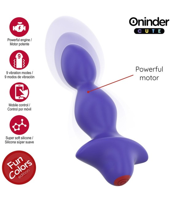 ONINDER CUTE - LOVE BUTT VIBRATING ANAL PLUG DILATOR - FREE WORLDWIDE APP
